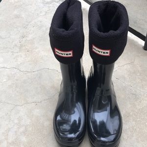 Hunter rain boots with liner